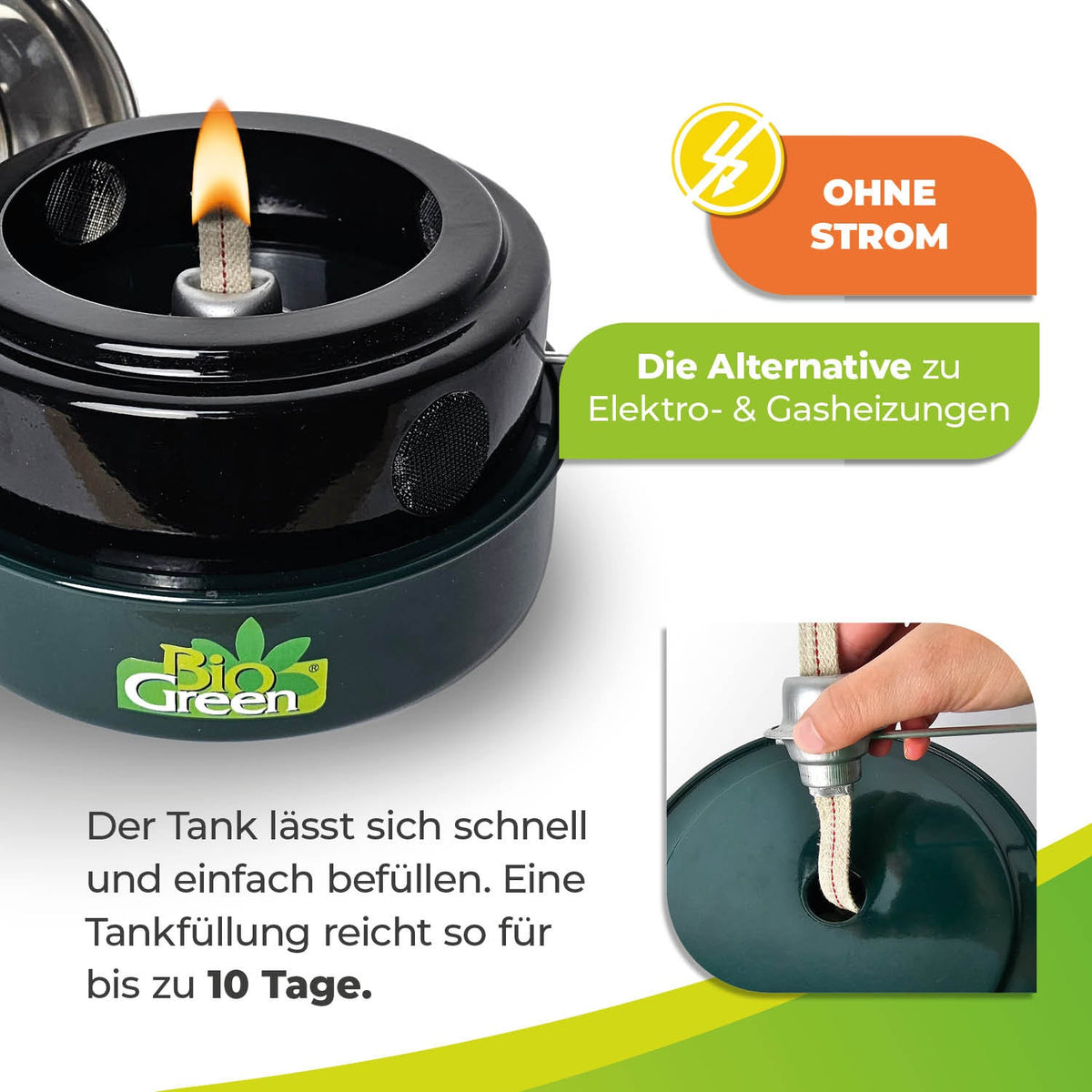 Paraffin Gewächshausheizung "Warmax Antifrost" 150 Watt - BioGreen GmbH