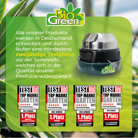 Paraffin Gewächshausheizung "Warmax Antifrost" 150 Watt - BioGreen GmbH