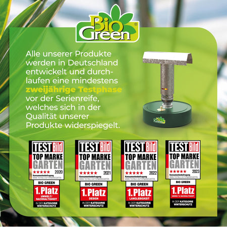 Paraffin Gewächshausheizung "Warmax Power 4" 300 Watt - BioGreen GmbH