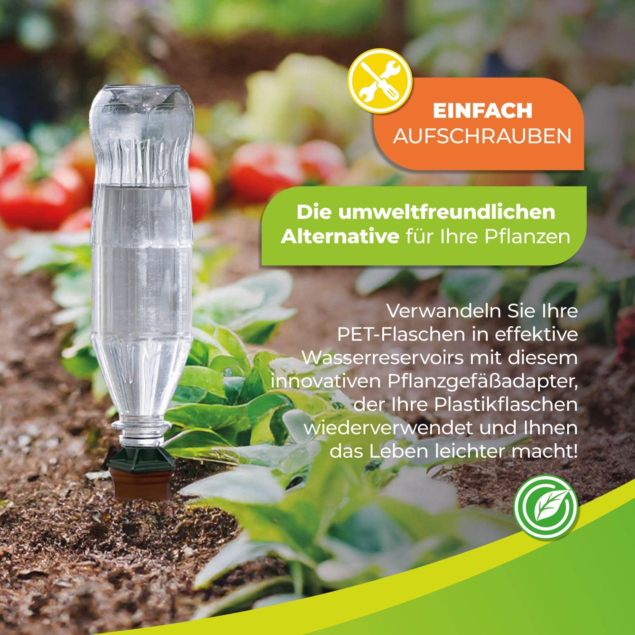 Pet Flaschen Adapter für das Tonkegel Bewässerungssystem 
