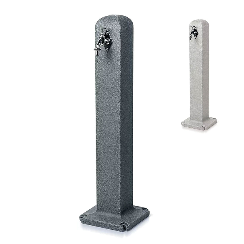 Wasserzapfsäule POLLER, vers. Farben, schlichte Granitsteinoptik