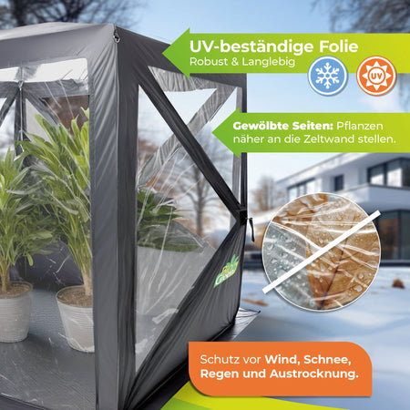 PREMIUM Überwinterungszelt ALASKA L 150 x 150 x 180 cm - BioGreen GmbH