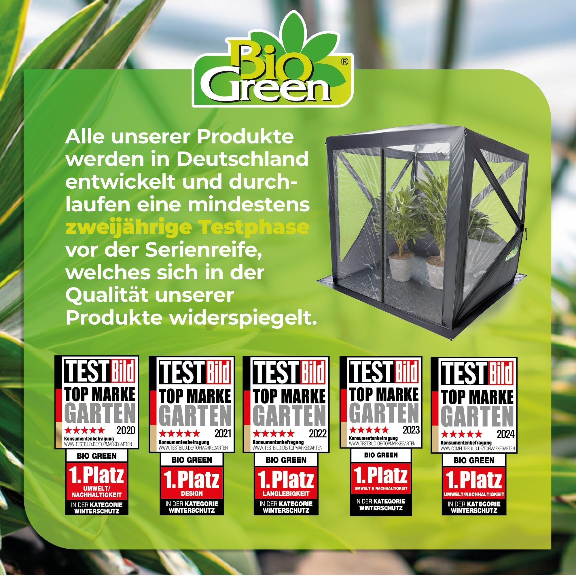 PREMIUM Überwinterungszelt ALASKA L 150 x 150 x 180 cm - BioGreen GmbH