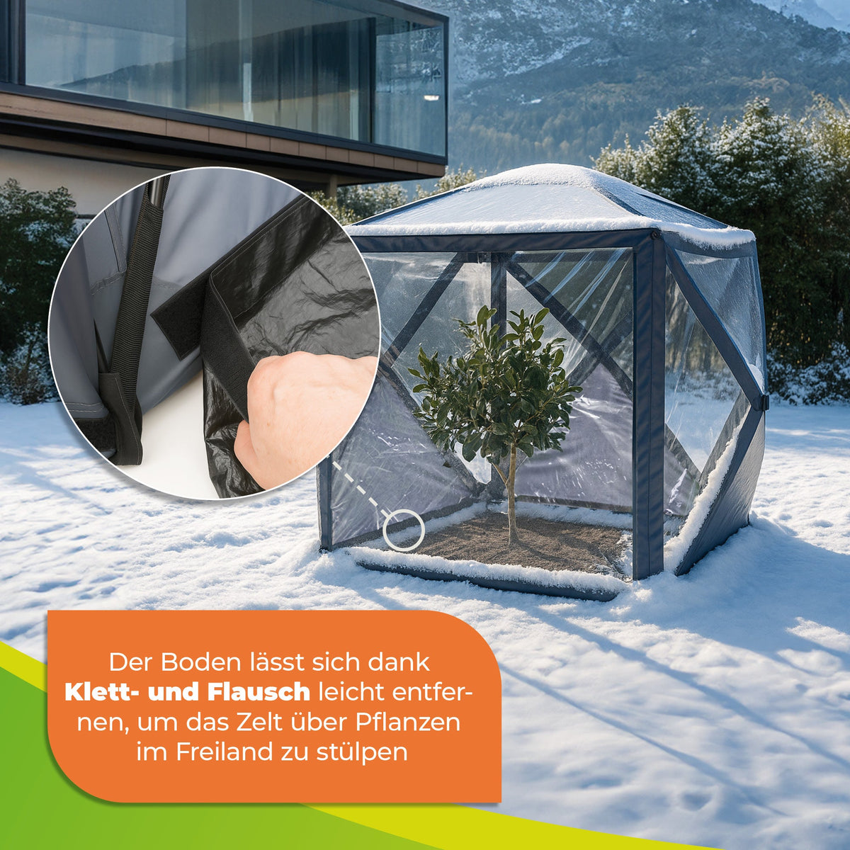 zelt alaska PREMIUM Überwinterungszelt ALASKA XL 200 x 200 x 230 cm
