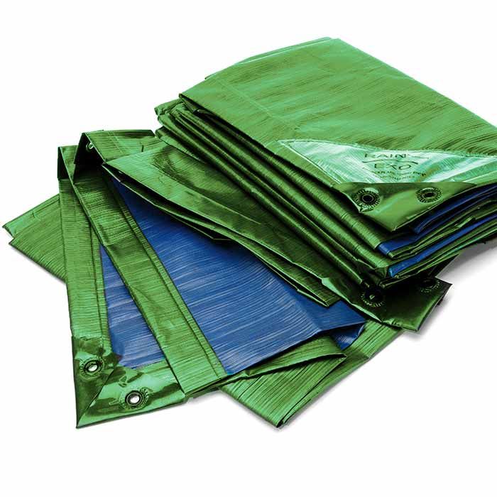 Rainexo tarpaulin "Premium" - green/blue - 3x4 m - 250g/m²