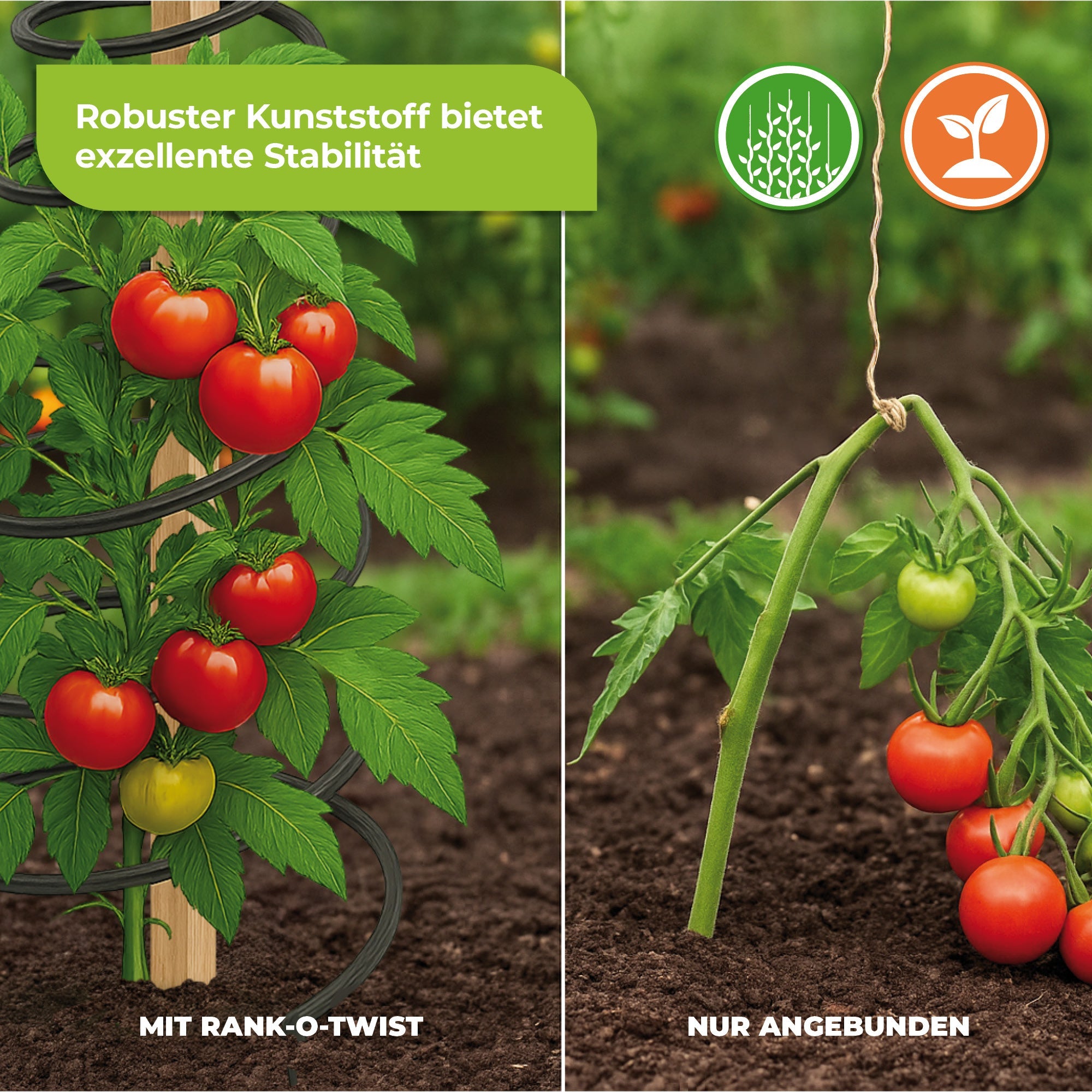 Rankhilfe "Rank - O - Twist" für Kübel und Beete H 200 cm - BioGreen GmbH