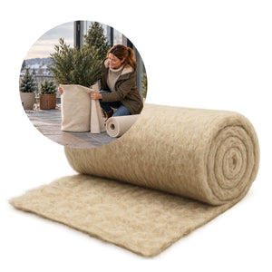 Tapis en feutre en laine de mouton, léger, protection contre les mauvaises herbes, protection contre le gel, protection contre l'évaporation et amendement du sol