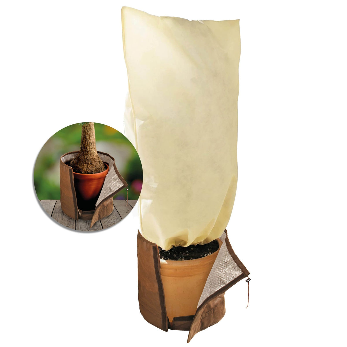 plant pot protector Thermo Pot Protector XXL Ø 85 cm & Plant Bag XXL Height 180 cm