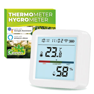 Smartes Temperatur- und Luftfeuchtigkeitssensor mit LED-Display – ClimaBuddy