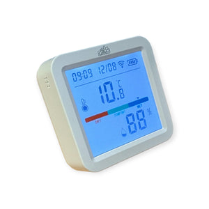 Wi-Fi Temperatur- und Luftfeuchtigkeitssensor mit LED-Display – ClimaBuddy