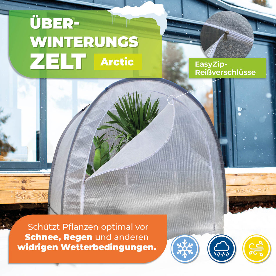 Überwinterungszelt Arctic ThermoPLUS für Pflanzen L 186 x B 84 x H 175 cm - BioGreen GmbH