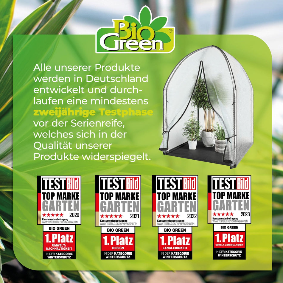 Überwinterungszelt "ICEDOME ThermoPLUS" L 120 x B 120 x H 183 cm - BioGreen GmbH