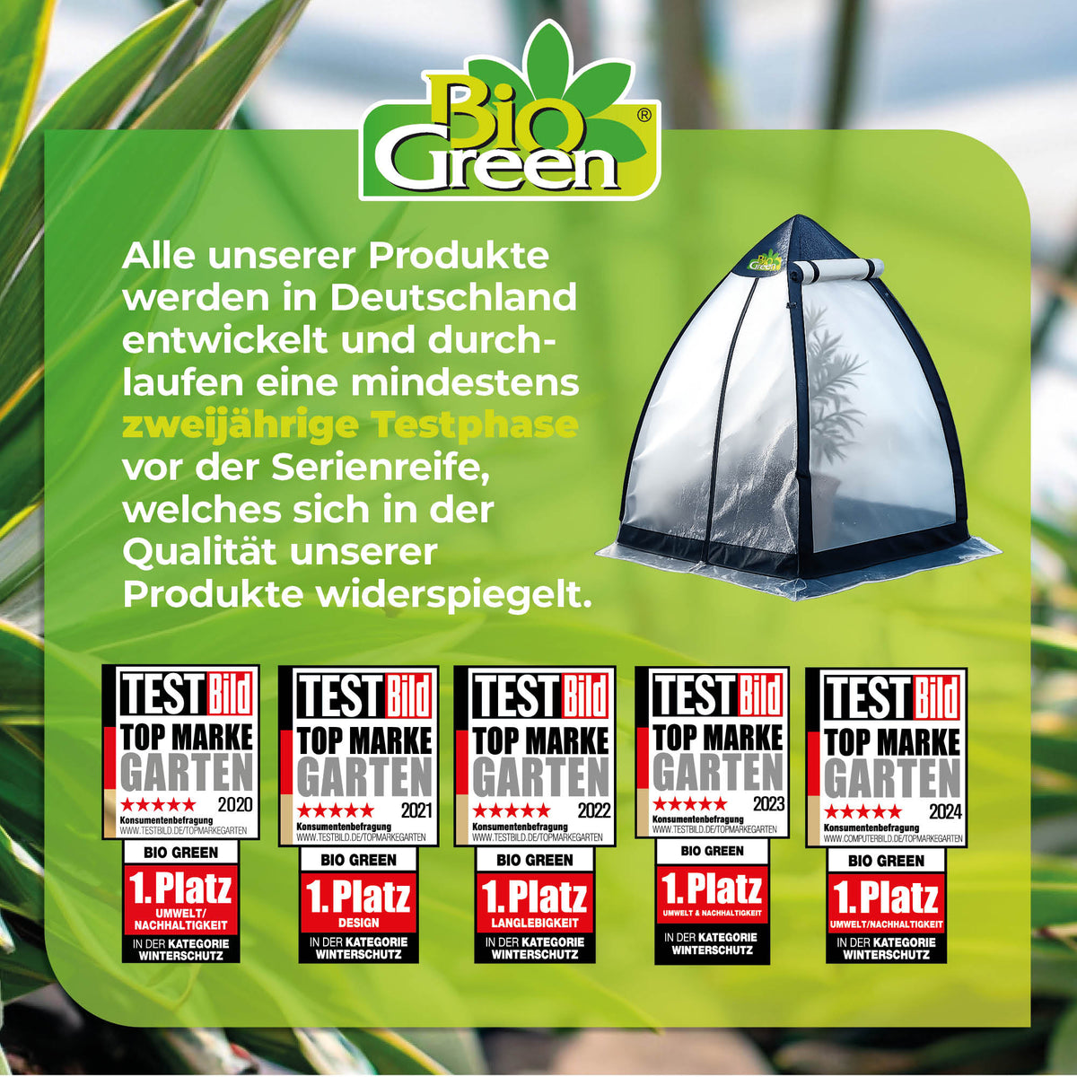 blumen zelt zum überwintern Überwinterungszelt "Tropical Island Breeze L" für Pflanzen H 200 x Ø 2