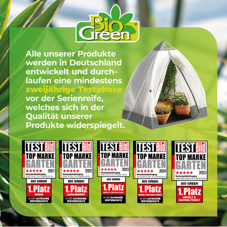Überwinterungszelt "Tropical Island M" L 130 x B 130 x H 150 cm - BioGreen GmbH