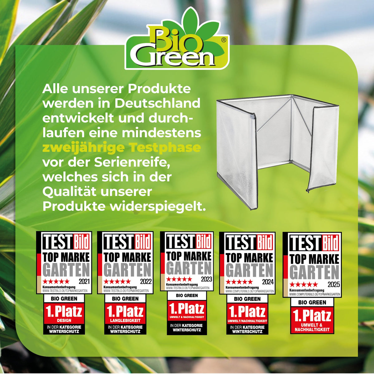 Verlängerung für Überwinterungszelt "Tropical Island M" L 130 x B 130 x H 100 cm - BioGreen GmbH