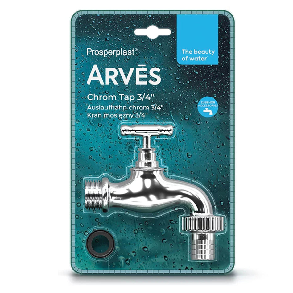 Auslaufhahn für Regentonnen aus Metall, vers. Farben