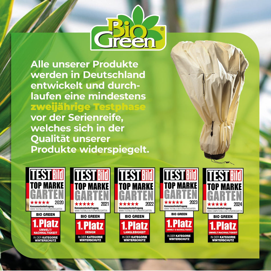 Winterschutz für Palmen "Mammut" H 360 x B 250 cm Ø 160 cm - BioGreen GmbH