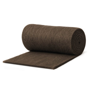 Filzmatte aus Schafswolle, dunkel, 20 x 1 m