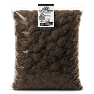 Wasserspeicher & Dünger - Wollflocken aus Schurwolle 1 kg