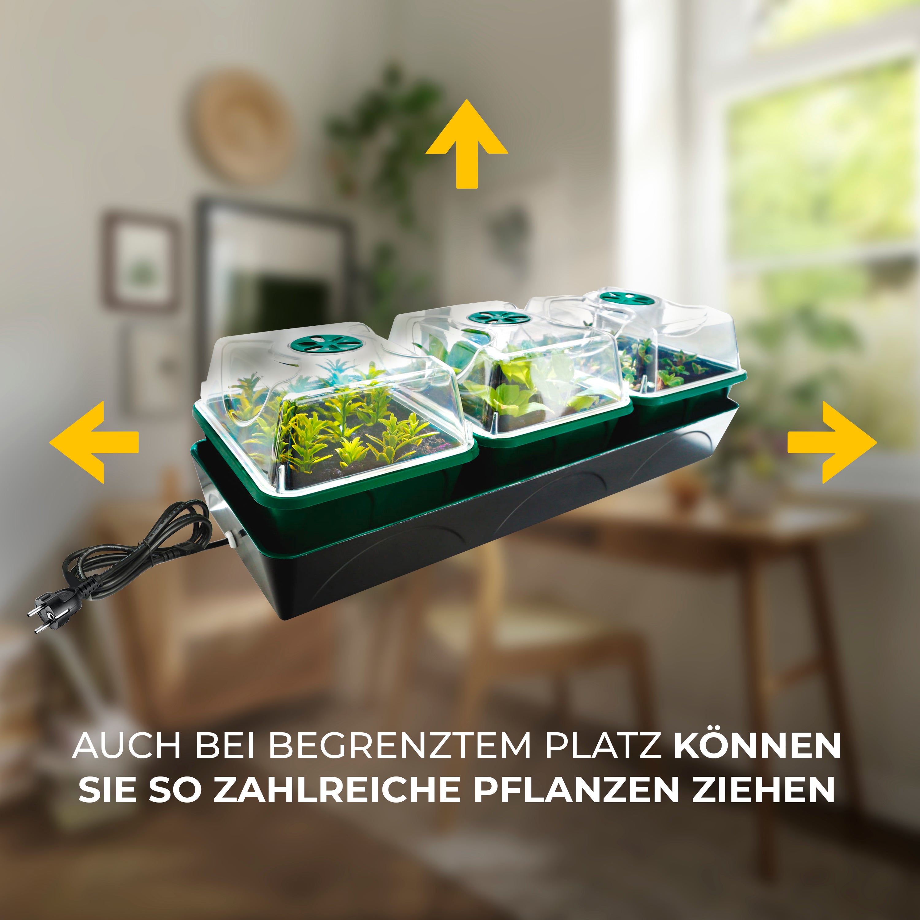 Bio Green Anzuchtstation / Mini-Gewächshaus Hollandia für viele Pflanzen