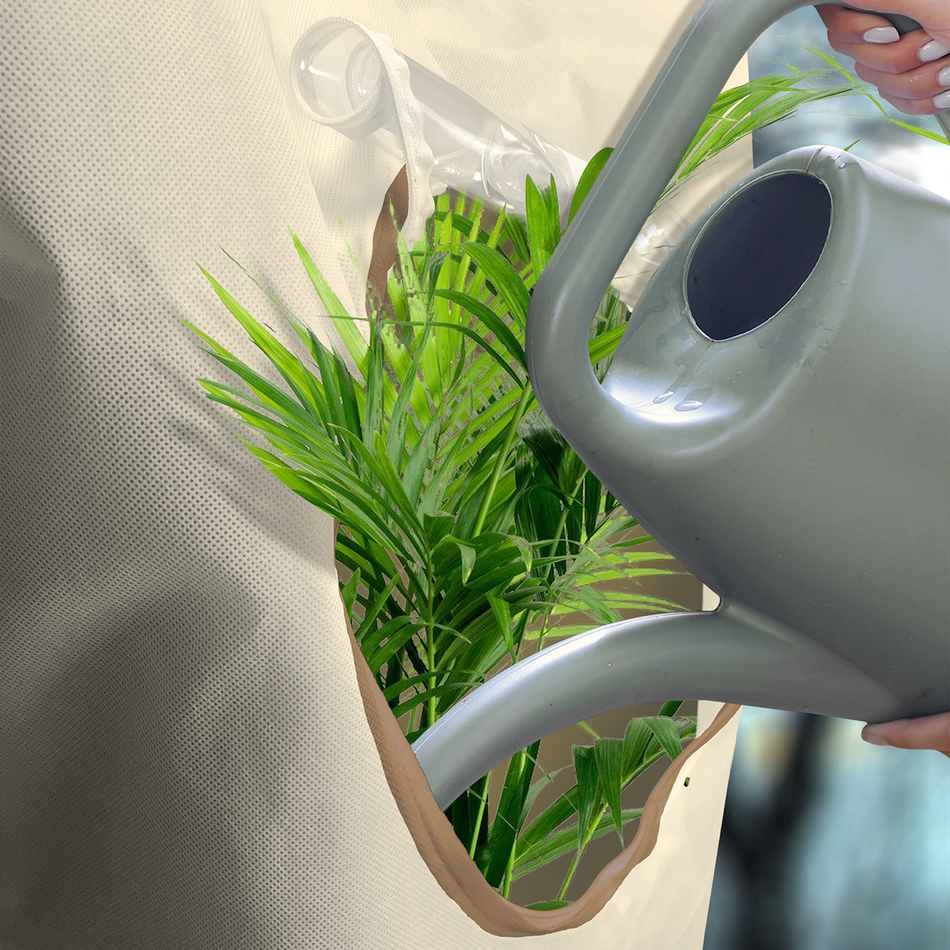 Bio Green Pflanzenschutzsack mit Fenster Jumbo – Gießöffnung