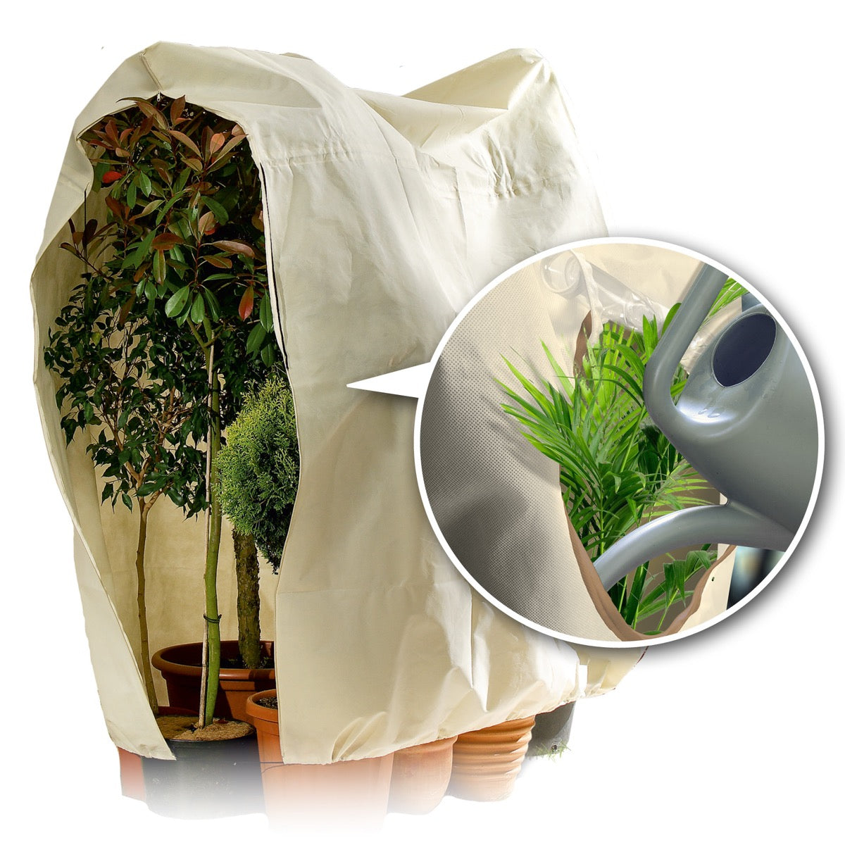 Bio Green Pflanzenschutzsack mit Fenster Jumbo