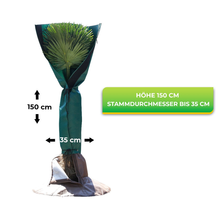 Bio Green Palmen-Schutzmantel Maße