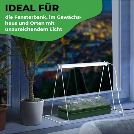 Bio Green Standfuß für LED-Licht-Leiste für Pflanzen Florabooster 200 - ideal auf Fensterbank und im Gewächshaus