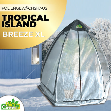 Bio Green Winterschutzzelt / Folien-Gewächshaus Tropical Island Breeze XL - Milieu