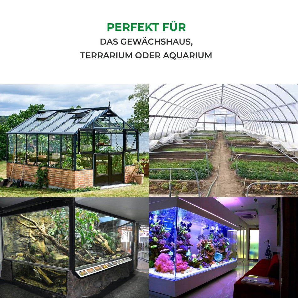 Boden-Heizkabel für Pflanzen, Gewächshaus, Terrarium und Aquarium