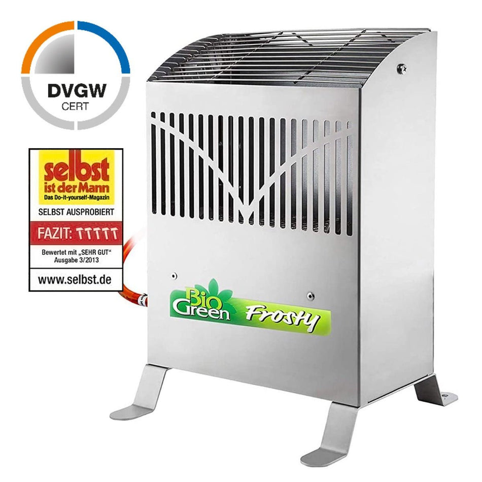 Gasgewächshausheizung "Frosty" 2500 Watt mit Frostschutzfunktion - BioGreen GmbH