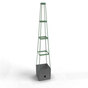 Tomaten Pflanzturm mit Rankhilfe in Anthrazit 