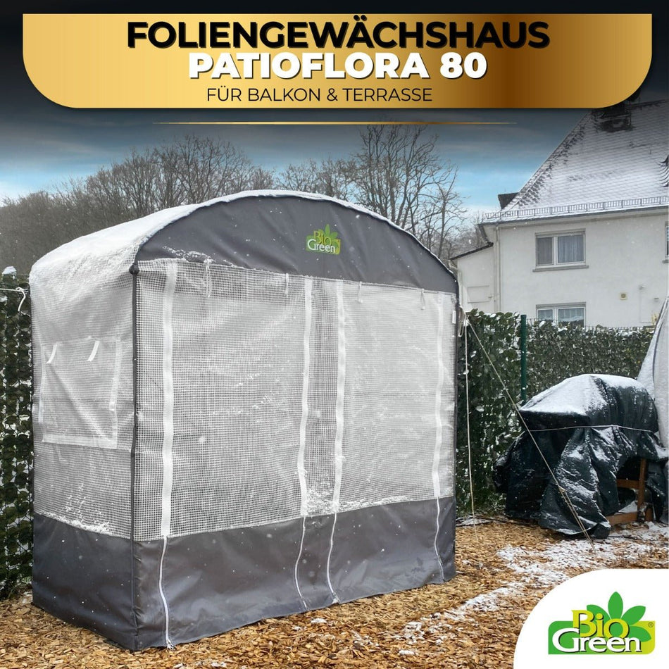 Überwinterungszelt "Patioflora 80" für Pflanzen L 183 x B 83 x H 173 cm - BioGreen GmbH