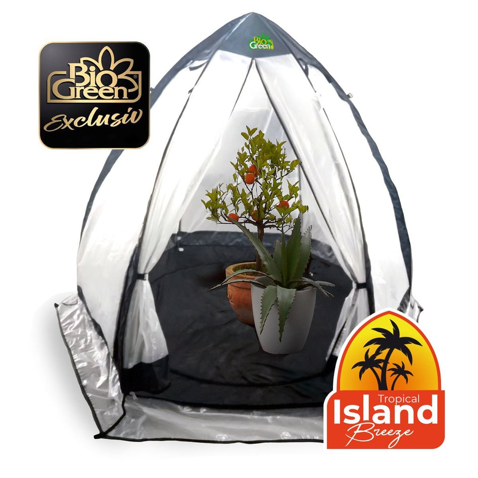 Überwinterungszelt "Tropical Island Breeze L" für Pflanzen H 200 x Ø 240 cm - BioGreen GmbH